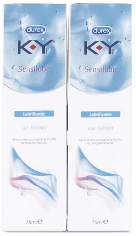 Durex Sensilube KY gel Lubrificante Íntimo 75ml DUPLO