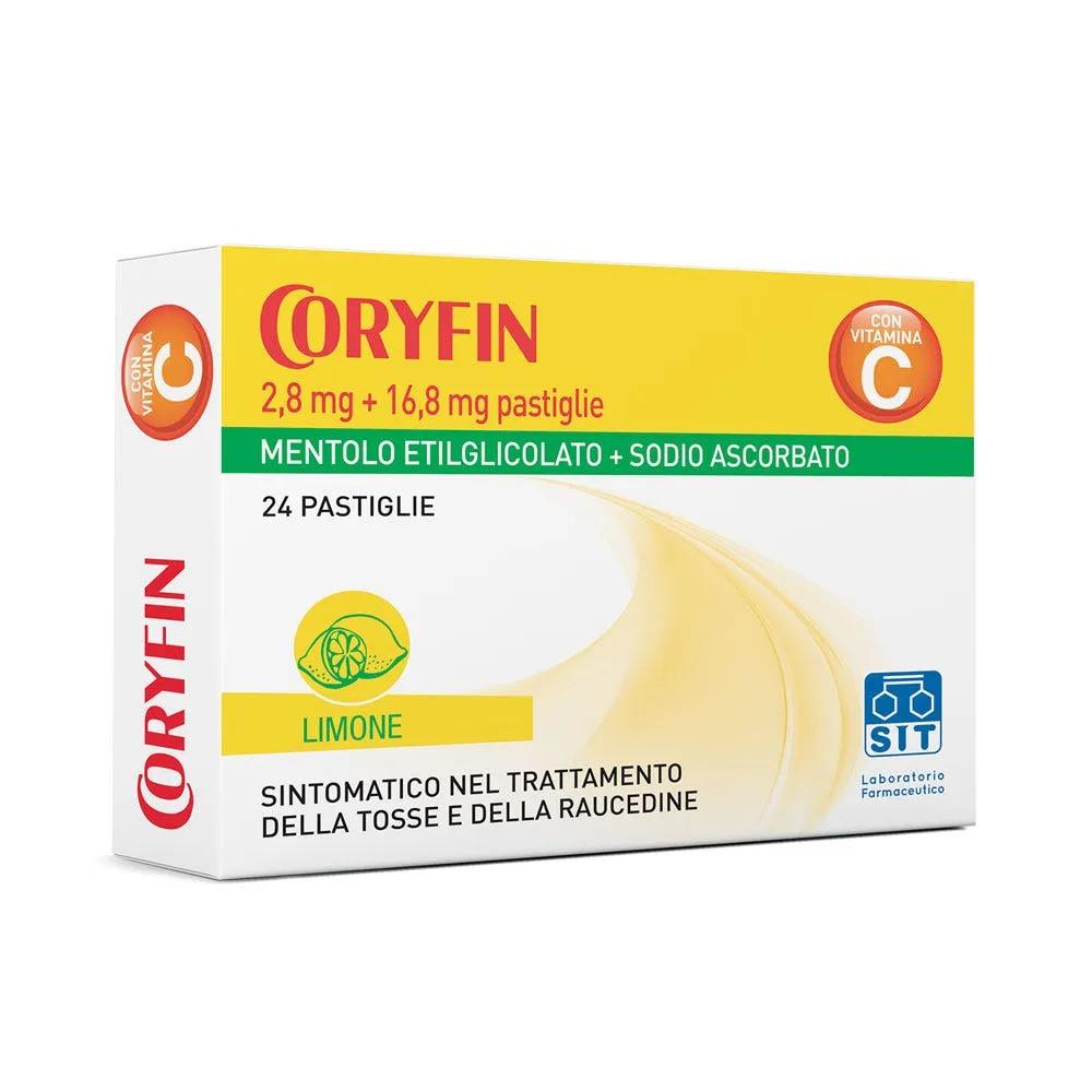 Coryfin C Limone 2,8 mg + 16,8 mg Tosse 24 Caramelle