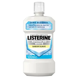 Listerine Advanced Bain de Bouche Blanchissant Saveur Douce 500 ml