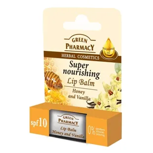 Green Pharmacy Bálsamo labial nutritivo com mel e baunilha 3,6 gr