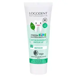 Logona Dentifrice Gel Fresh Kids Menthe Bio Sans Fluor 50ml