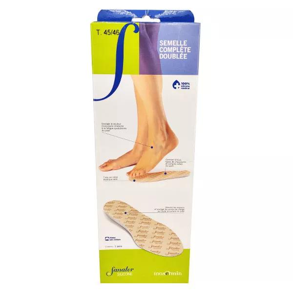 Soletta completamente foderata in silicone Sanator, taglia 45-46, 1 paio