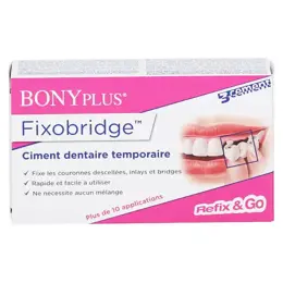 Bonyf Bonyplus Fixobridge Kit pour la Fixation Temporaire des Prothèses Dentaires 7g