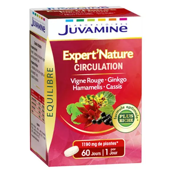 Juvamine Expert'Nature Circulation 60 comprimés