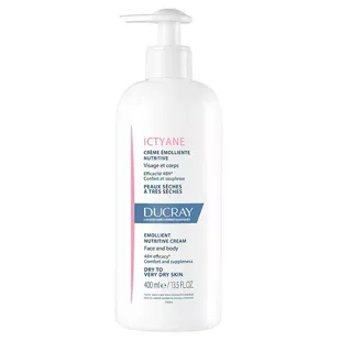 Ducray Ictyane Crema Emolliente Nutritiva Viso e Corpo 400ml