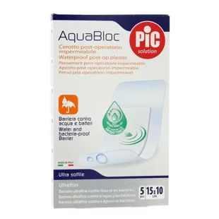Aquabloc Post Operative Waterproof Dressing Pic 5Uds de 15x10cm