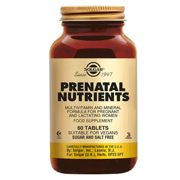 Solgar Prenatal Nutrientes 60 comprimidos