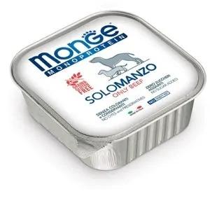 Monge Monoprotein Solo Manzo Cibo Umido Per Cani Adulti 150G