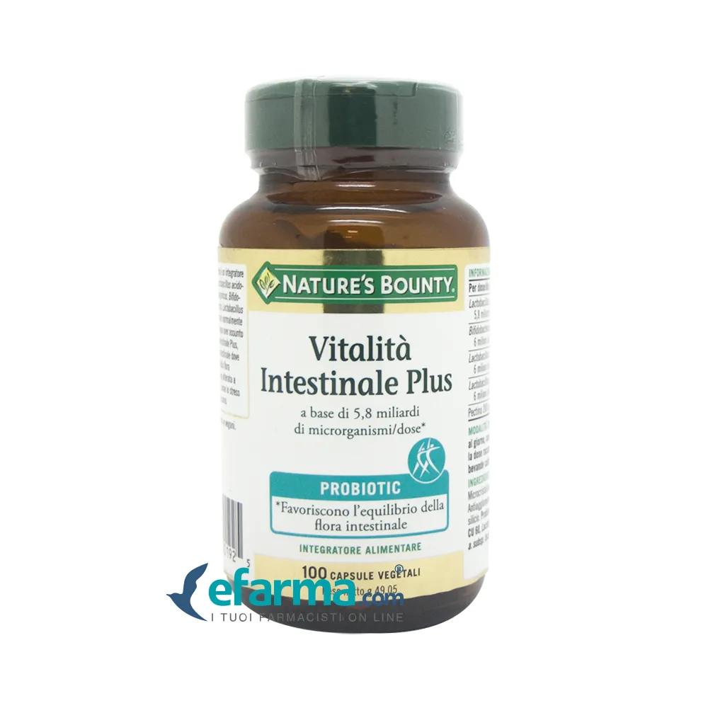 Nature's Bounty Vitalità Intestinale Plus Integratore Probiotico 100 Capsule