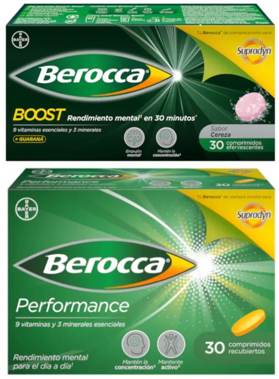 Berocca Performance Vitamins and Performance 30 Tablets + Boost 30 Tablets SAVINGS FORMAT