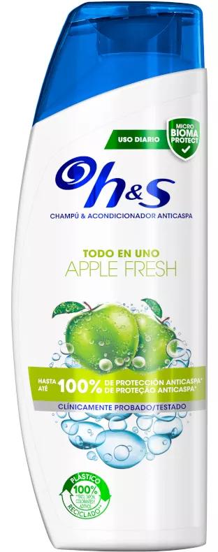 H&S Champú y Acondicionador Anticaspa Todo En Uno Apple Fresh 300 ml