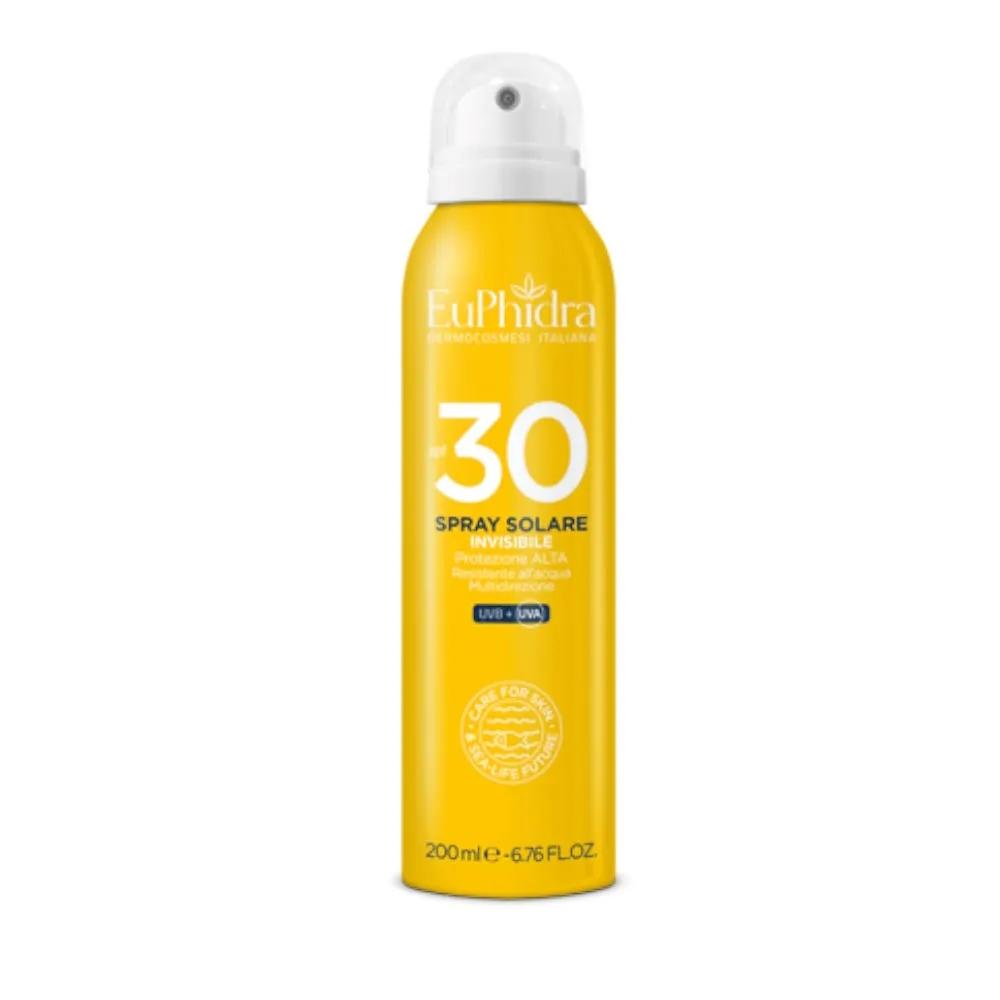 Euphidra Spray Solare Invisibile Spf 30 Protezione Solare Alta 200 ml