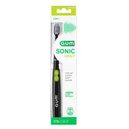 Gum Brosse à Dents Electrique N°4100 Sonic Daily Soft Noire