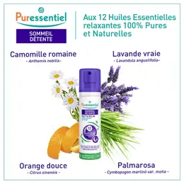 Puressentiel Sommeil & Détente Spray Aérien aux 12 Huiles Essentielles 75ml