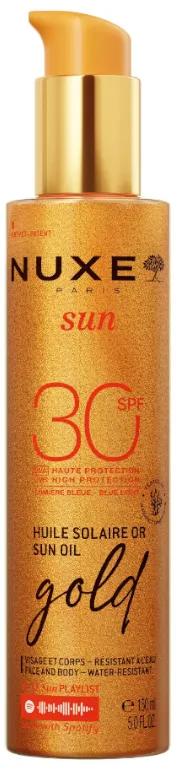 Nuxe Sun Huile Bronzante Or Visage et Corps SPF30 150 ml