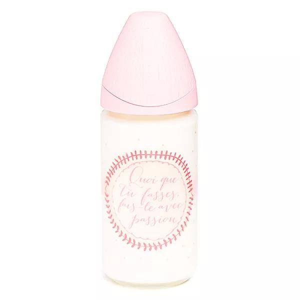 Suavinex Biberón Meaningful Life Rosa Silicona 240ml