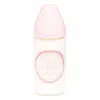 Suavinex Biberon en Verre Meaningful Life Rose Housse Silicone 240ml