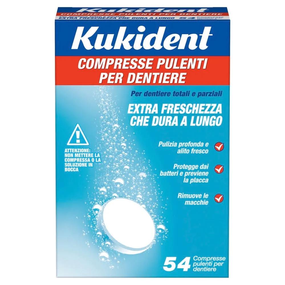 Kukident Freschezza Duratura Extra Per Dentiere 54 Compresse