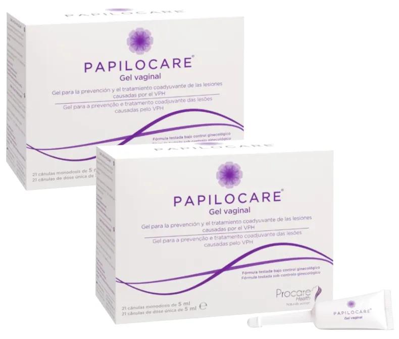 Papilocare vaginale gel 2x21 canules