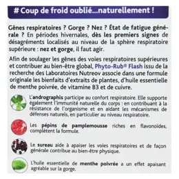 Nutreov Physcience Phyto Rub Flash Coup de Froid Nez / Gorge 10 comprimés