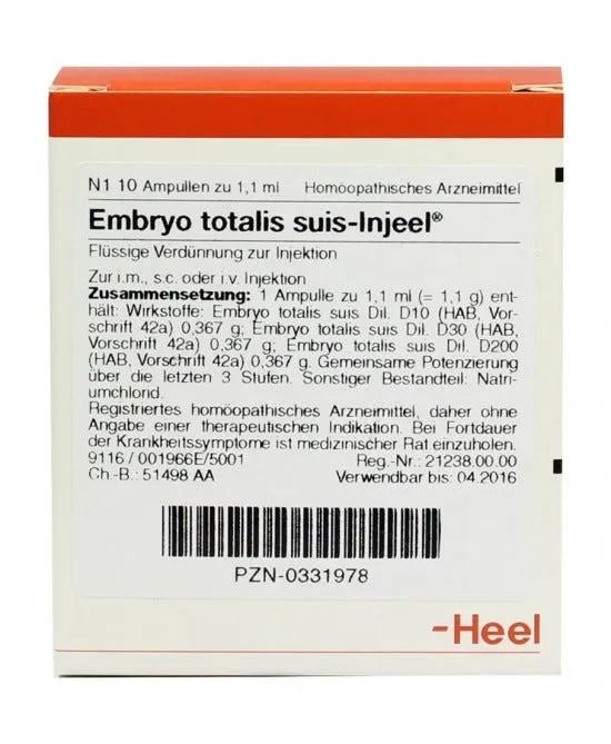 Guna Heel Embryo totalis suis-injeel 10 Fiale