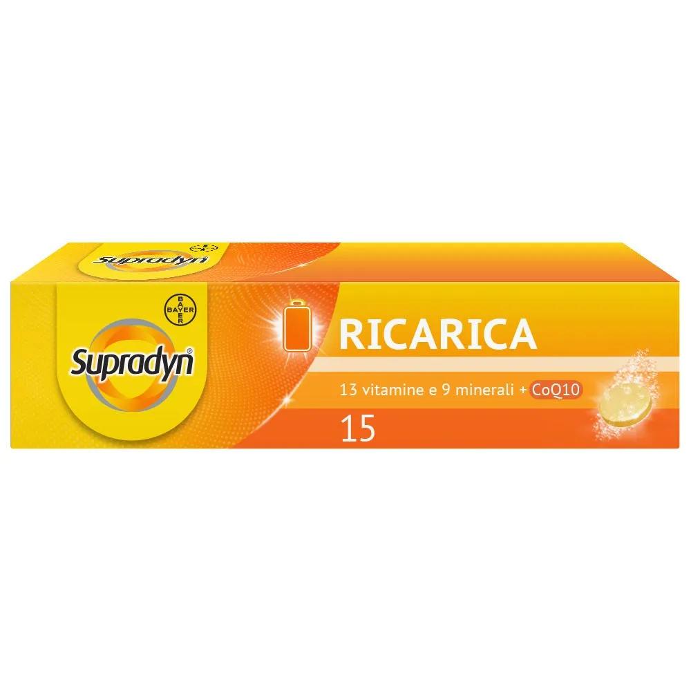 Supradyn Ricarica Integratore Multivitaminico Completo e Minerali, 15 Compresse Effervescenti