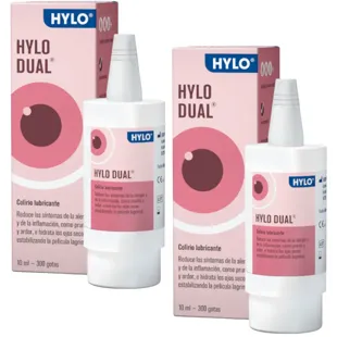 Hylo-Dual Lubricating Eye Drops 2x10 ml