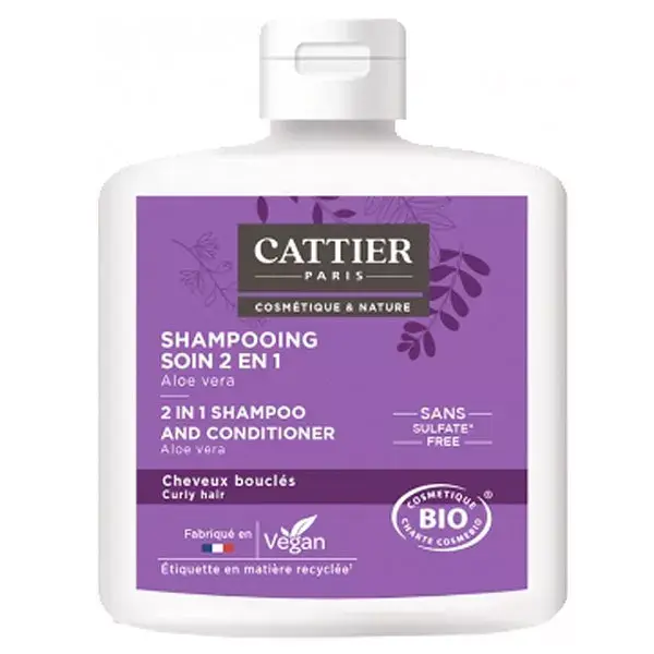 Cattier Shampoing Soin 2 en 1 Cheveux Bouclés Bio 250ml