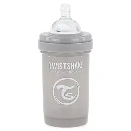 Twistshake Biberon Anti-Colique Gris Pastel +0m 180ml