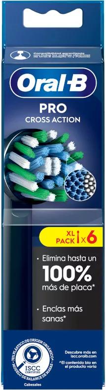 Oral-B Cross Action-borstelnavullingen Zwart 6 stuks