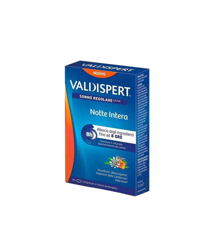 Valdispert Notte Intera Integratore Per Il Sonno Regolare Con Passiflora E Valeriana 30 Compresse