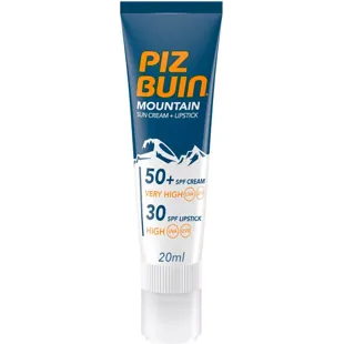Piz Buin Mountain Gesichts-Sonnenschutz SPF50 + Lippenschutz SPF30