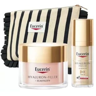 Eucerin Hyalluron Filler+ Elasticity Serum 30 ml + Tagescreme 50 ml + Kulturbeutel