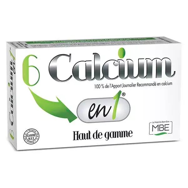 M.B.E 6 Calcium en 1 60 comprimés