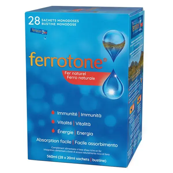 Ferrotone Hierro Original 28 sobres unidosis