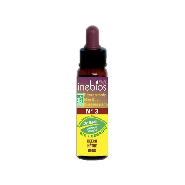 Inebios Fleur de Bach n°3 Beech - Hetre Bio 10ml