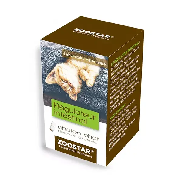 Zoostar Intestinal Regulator for Kittens and Cats 20 capsules  