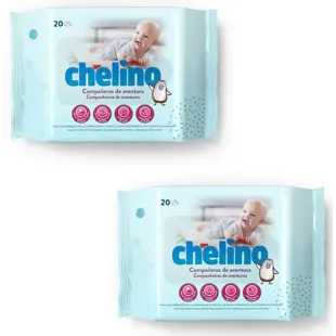 Lenços umedecidos Chelino Baby 2x20 unidades