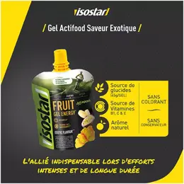 Isostar Fruit Gel Énergétique Actifood Exotique Gourde 90g