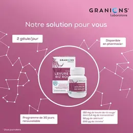 Granions Levure de Riz Rouge 150mg 30 gélules