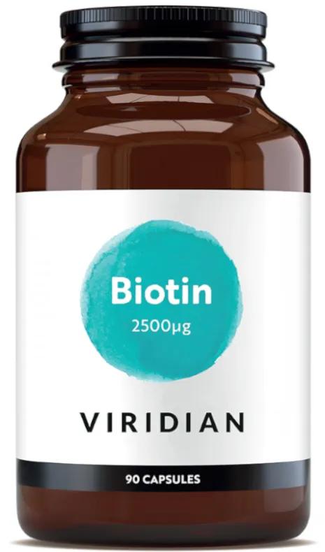 Viridian Biotin 2500ug 90 Vegetable Capsules