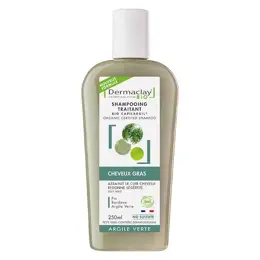 Dermaclay Shampoing Traitant Bio Cheveux Gras Argile Verte 250ml