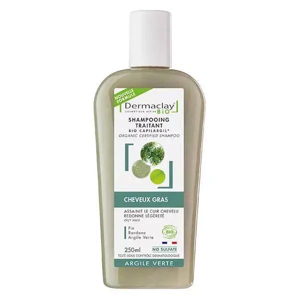 Dermaclay shampoo grasso di Bio capelli 250ml