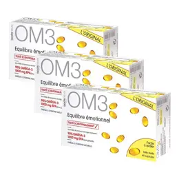 OM3 Classique Equilibre Emotionnel PROMO Lot de 3 Boites 180 capsules