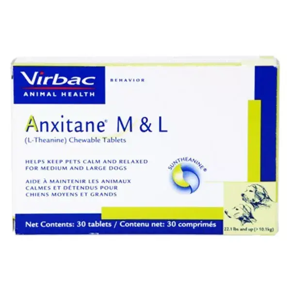 Virbac Anxitane M/L Chien 30 comprimés