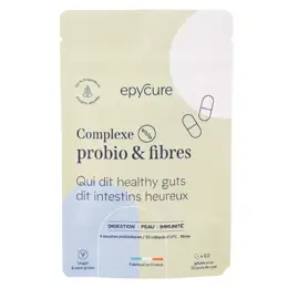 Epycure Cure Complexe Probio & Fibres Digestion Immunité Peau 60 gélules