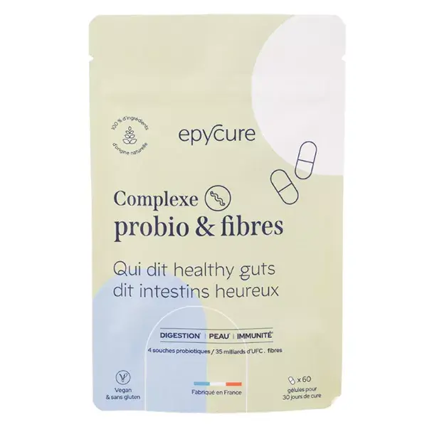 Epycure Cure Complex Probio & Fibers Digestion Immunity Skin 60 capsules