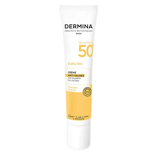 Dermina Sunlina Crème Solaire Anti-Tâches SPF 50+ 40ml