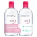 Bioderma Créaline H2O TS Eau Micellaire Peaux Sensibles Très Sèches Lot de 2