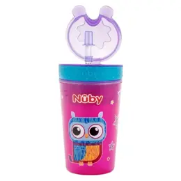 Nuby Gobelet Gourmand Chouette Rose 270ml